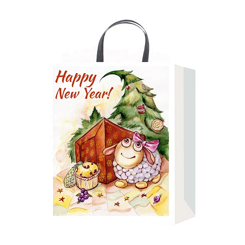 Best selling Offset printing gift packaging Bag trendy style Various Christmas gift bag Packaging