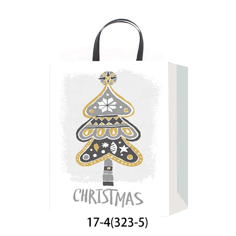 Best factory White gift packaging Bag Good style Various Christmas gift bag Packaging
