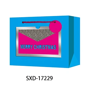 Latest china new model Hand Length Handle Bag Good style Various Christmas gift bag Packaging