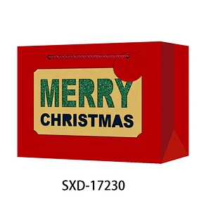 Latest china new model Hand Length Handle Bag Good style Various Christmas gift bag Packaging