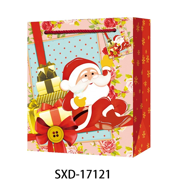 Wholesale custom trendy gift Santa Claus Bag fine quality Various Christmas gift bag Packaging