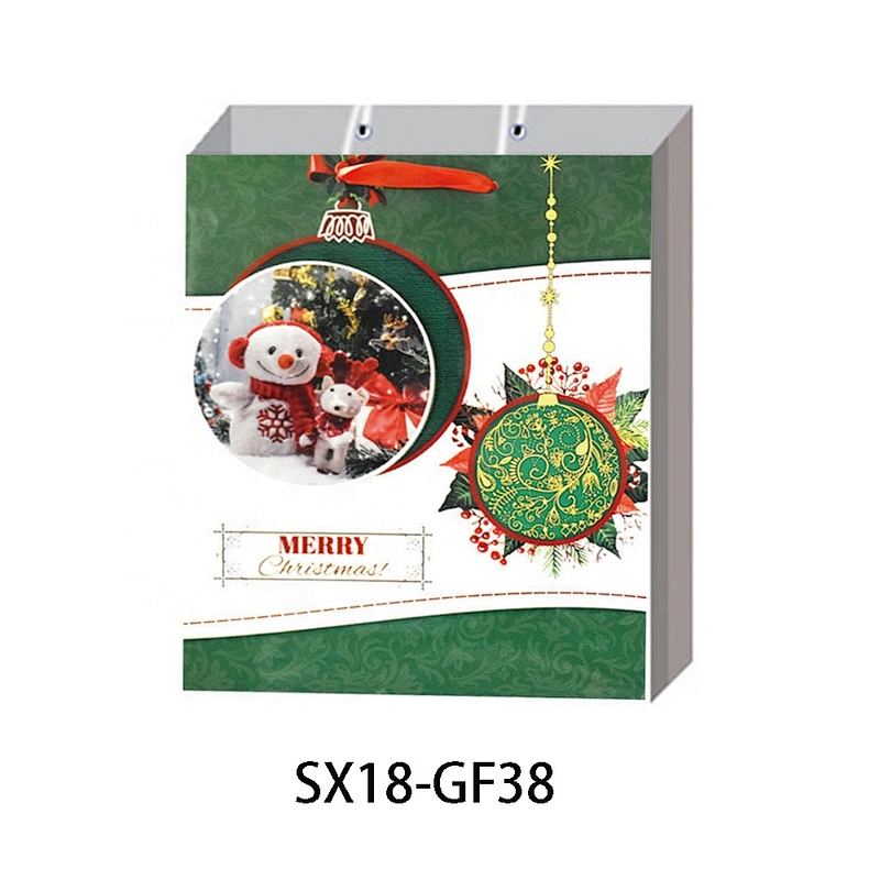 Custom Paper Bag Christmas Shopping paper Gift Bags Logo Gift Packaging Bag Various Christmas