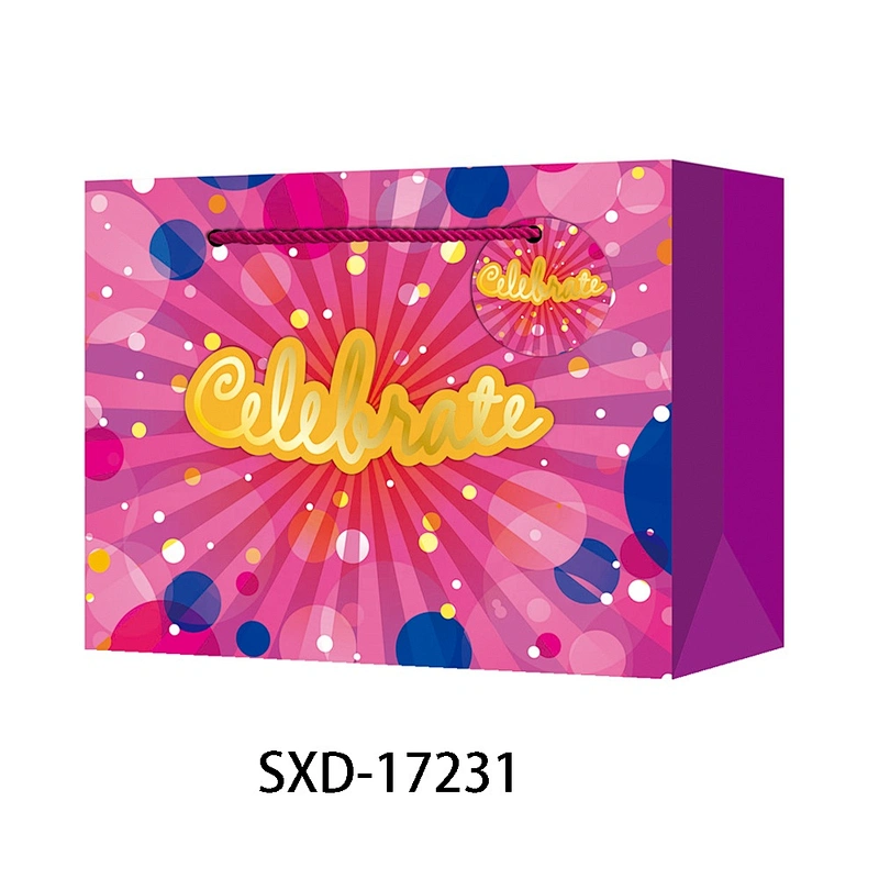 Latest china new model Hand Length Handle Bag Good style Various Christmas gift bag Packaging