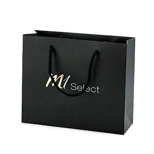Black printing Color and Hot Stamping Wholesale Paper Bags