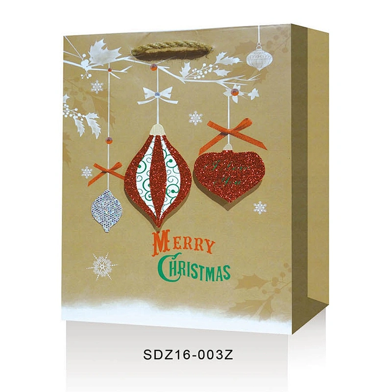 Manufacturer sale Christmas gift bag bag excellent quality Kraft paper Packaging