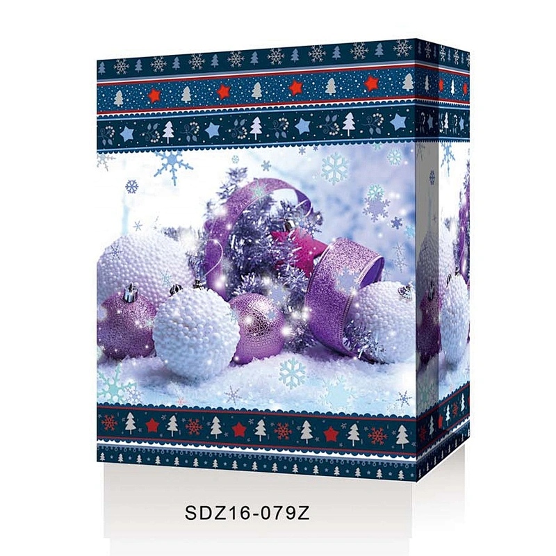 Professional manufacturer gift packaging Bag custom logo Lovely Christmas gift bag