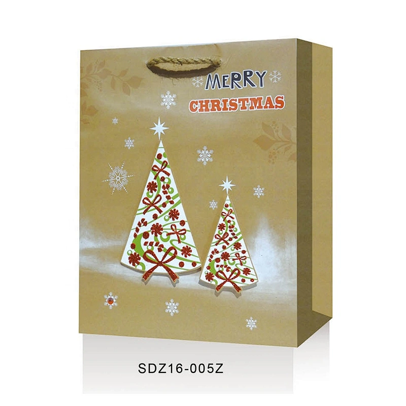 Manufacturer sale Christmas gift bag bag excellent quality Kraft paper Packaging