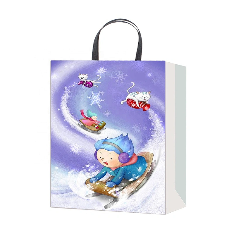 Customize Design Shopping Paper Bag Printing Gift CustomTime Industrial Surface Packaging Pcs