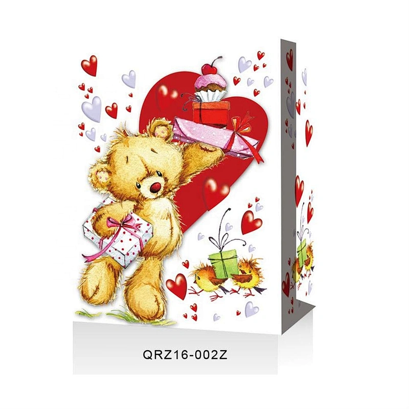 New coming Valentine's Day gift bag hot selling Bear design Gift Packaging