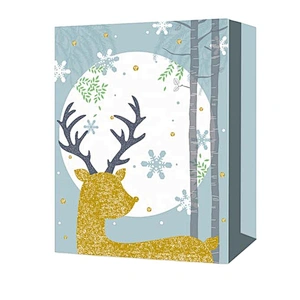 Shopping paper Gift Bags Christmas Packing With Logo Popular Gift Packaging Bag Various Christmas Gift Bag Packaging