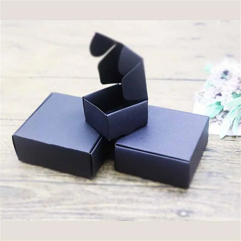 Surprise price paper boxes with kraft or black and white cardboard for gifts packaging
