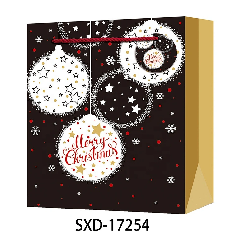Paper Bag Christmas Shopping paper Gift Bags Logo Gift Packaging Bag Various Christmas