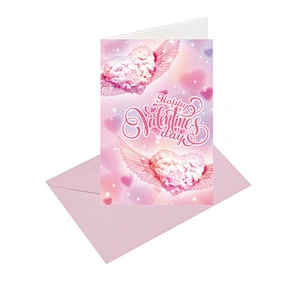 Myway Greeting Card Printing Customized Blank Handmade Tamil Love Greeting Card Cartoon Gift Custom Letters Europe Craft Toxic