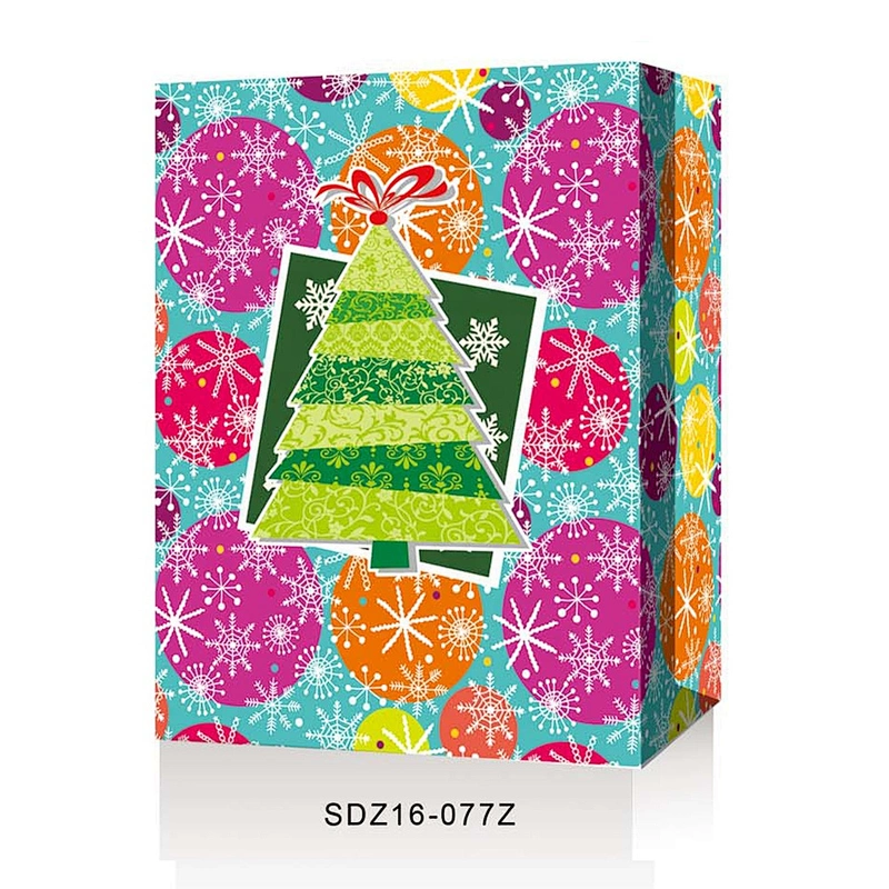 Professional manufacturer gift packaging Bag custom logo Lovely Christmas gift bag