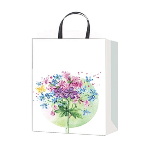 Customize Design  gift packaging Bag fashion style lovely Colorful flower pattern Packaging