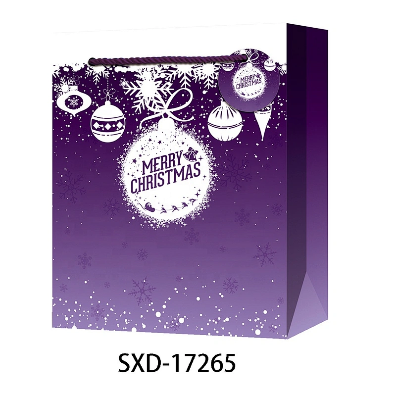 Paper Bag Christmas Shopping paper Gift Bags Logo Gift Packaging Bag Various Christmas