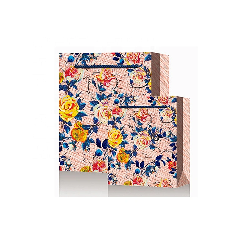 Best sell wholesale gift packaging Bag hot selling Foreign flower pattern Packaging