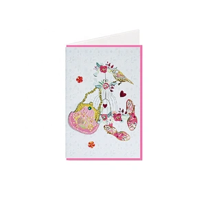 Myway Greeting Card Printing Customized Blank Handmade Tamil Love Greeting Card Cartoon Gift Custom Letters Europe Craft Toxic