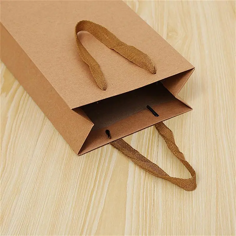 Surprise price hot sales kraft paper bag with for packing wine and other gifts