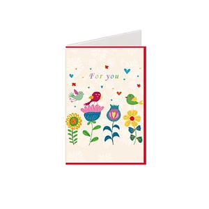 Myway Greeting Card Printing Customized Blank Handmade Tamil Love Greeting Card Cartoon Gift Custom Letters Europe Craft Toxic