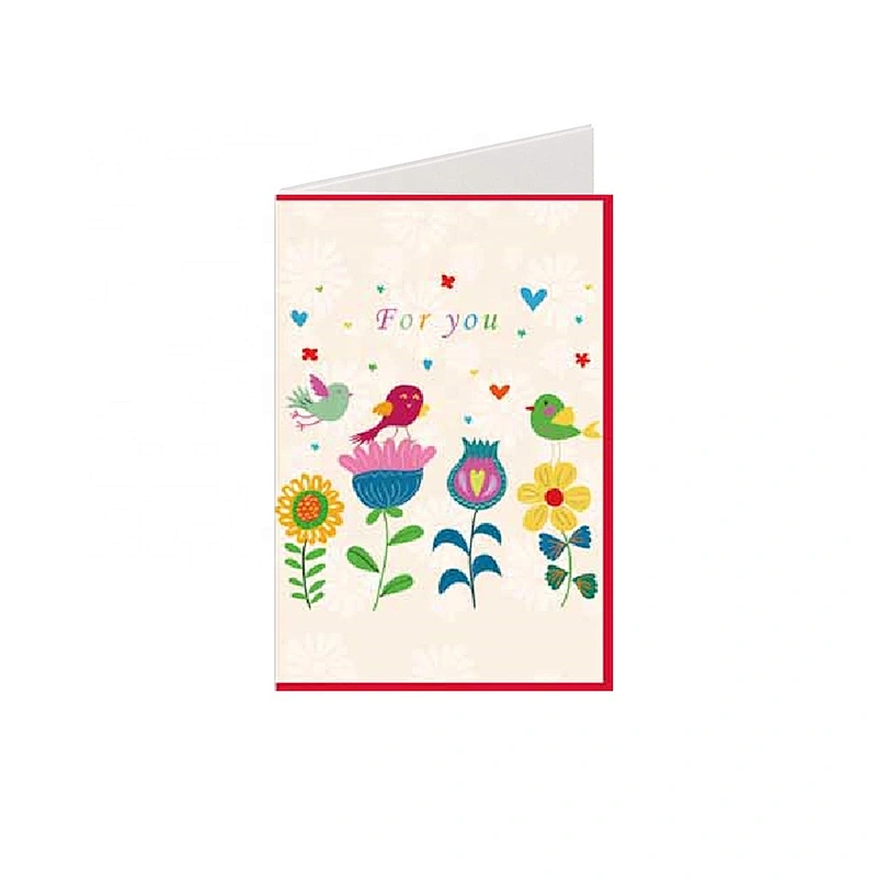 Myway Greeting Card Printing Customized Blank Handmade Tamil Love Greeting Card Cartoon Gift Custom Letters Europe Craft Toxic