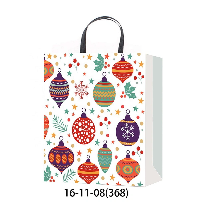 Retail  Paper Bag Christmas Shopping paper Gift Bags Logo Gift Packaging Bag  Christmas