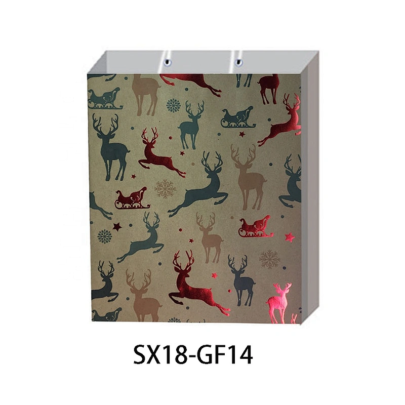 Excellent quality Christmas gift bag excellent quality Hand Length Handle paper Packaging