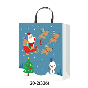 Best china low price gift Offset printing Bag fine quality Various Christmas gift bag Packaging