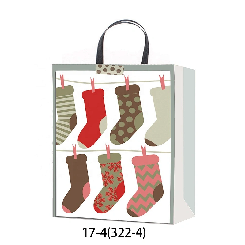 Best china low price Coated Paper Bag Factory new arrival Various Christmas gift bag Packaging