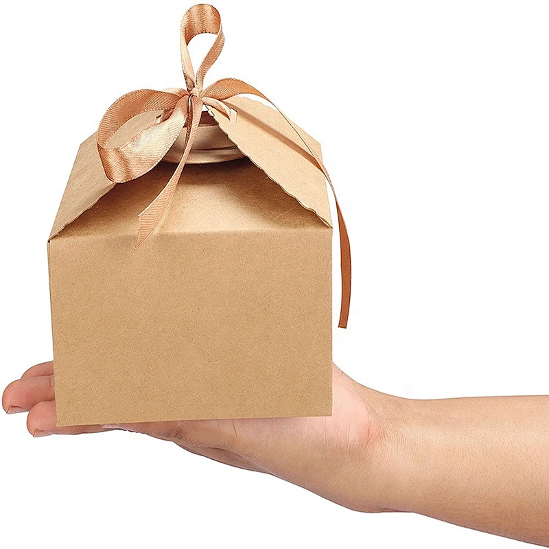 Hot sales foldable  paper boxes with kraft paper nature color for gifts packaging