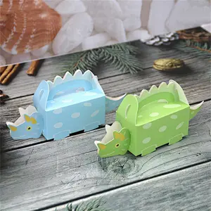 lovely dinosaur  paper box CMYK printing design for packaging gifts