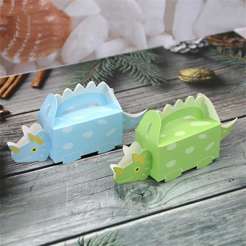 lovely dinosaur  paper box CMYK printing design for packaging gifts