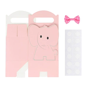 lovely baby elephant paper boxes CMYK printing with matte lamination design for gifts packaging