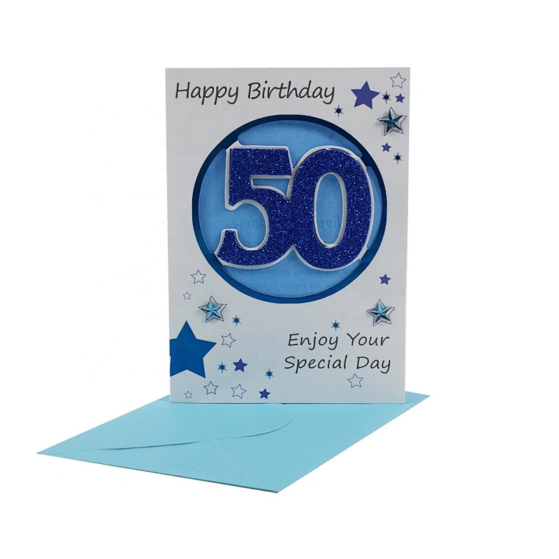 Birthdays Cards Factory Custom Bulk Business Collectible OEM Customized Art Technics Logo Item Paper Die Color Design Printing
