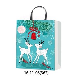 Retail  Paper Bag Christmas Shopping paper Gift Bags Logo Gift Packaging Bag  Christmas