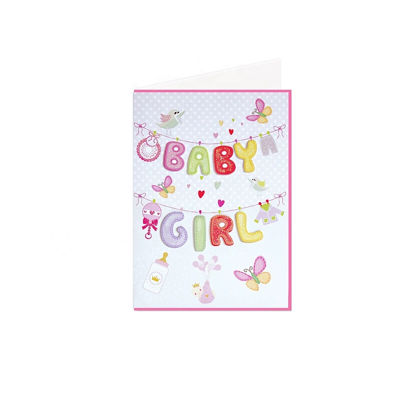 Myway Greeting Card Printing Customized Blank Handmade Tamil Love Greeting Card Cartoon Gift Custom Letters Europe Craft Toxic