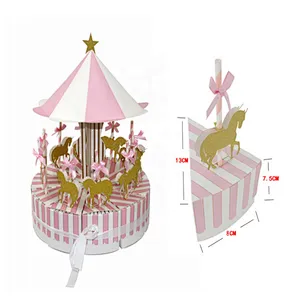 New design cardboard paper wedding gift box packaging with ribbon for packaging sweets and gifts