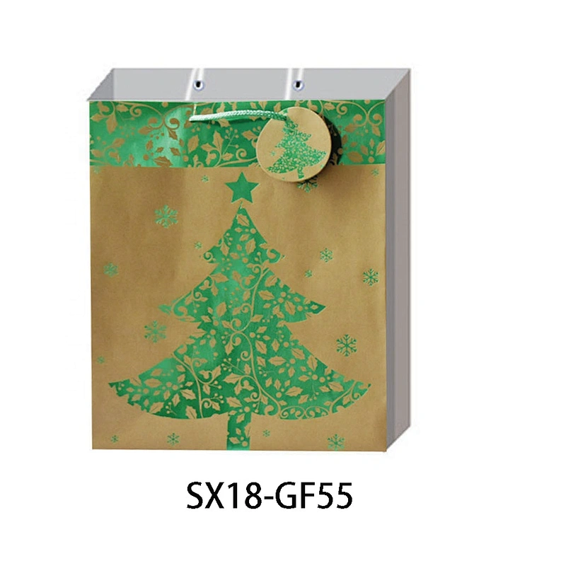 Premium quality Christmas gift Bag Competitive price Kraft Hand Length Handle Packaging