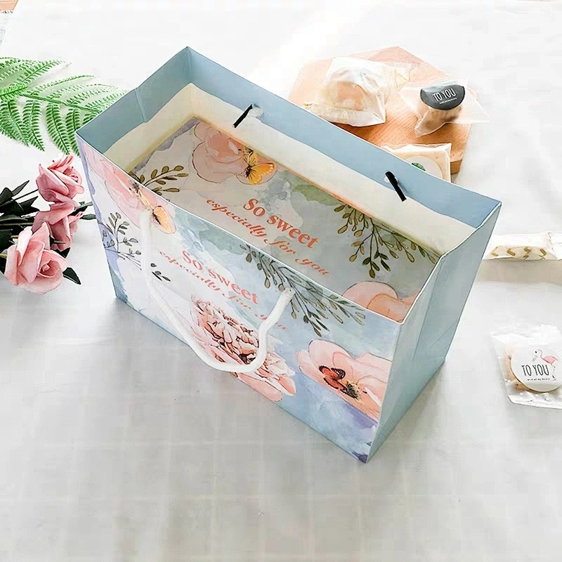 Customize Design Shopping Paper Bag Printing Gift Item Time Industrial Surface Packaging   Paperbag