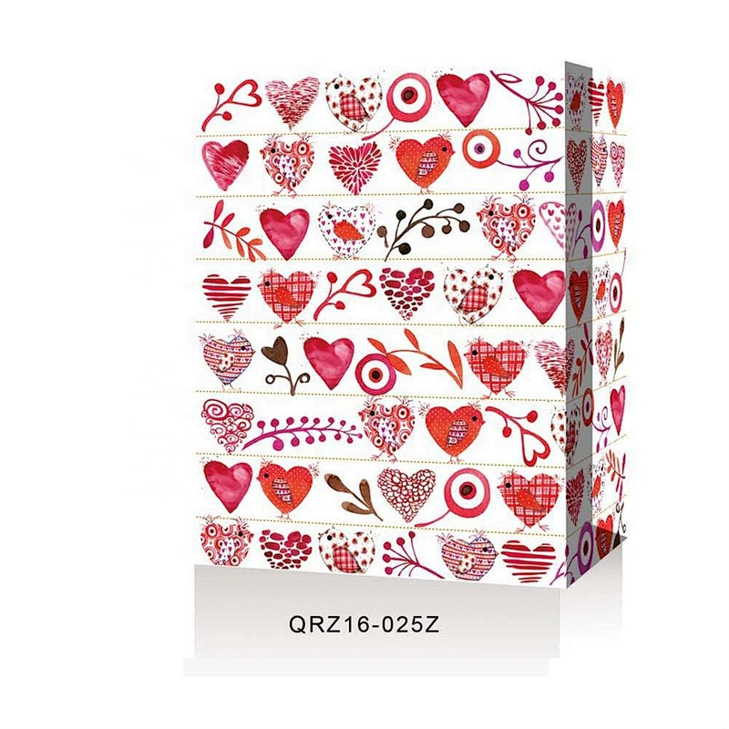 Newest sale Valentine's Day gift bag unique design heart pattern Packaging