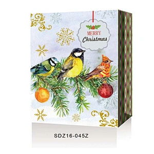 Paper Bag Christmas Shopping paper Gift Bags With  Customized Logo Gift Packaging Bag Various Christmas