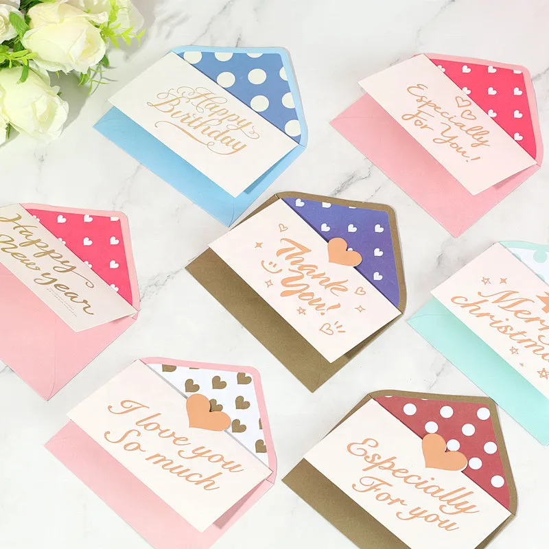 Thankyou  Colorful Greeting Cards Printing Flowers Glitter Hot Europe Time Pattern THANKSGIVING Foil Stamp Feature Eco