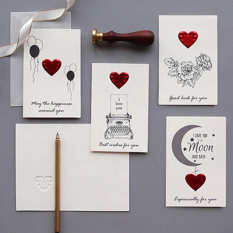 Thankyou Greeting Cards Gift Printing Flowers Glitter Hot Europe Time Pattern Pcs THANKSGIVING Foil Stamp Feature Eco