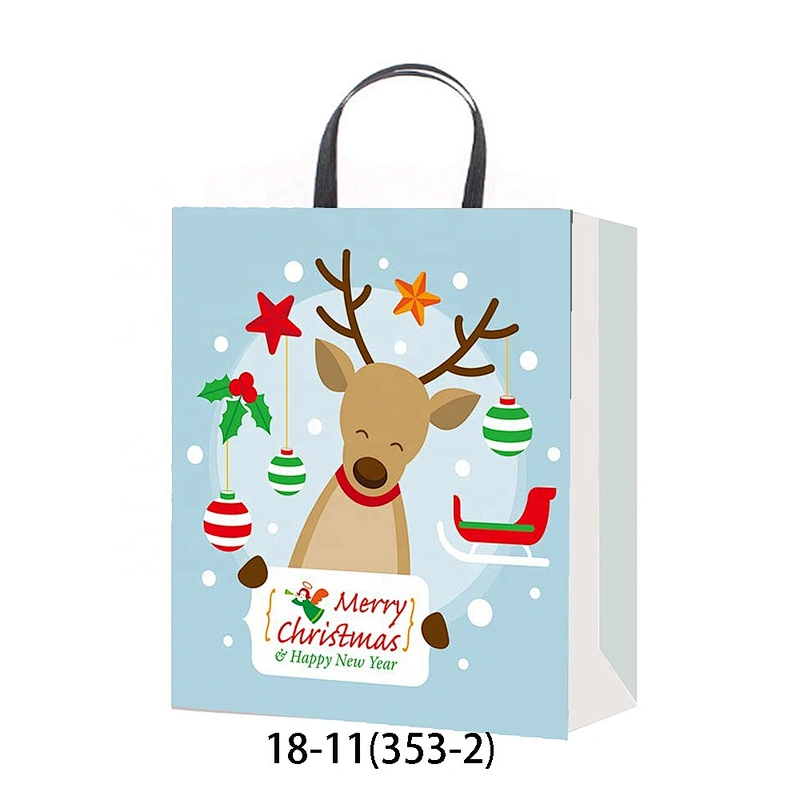 Professional china supplier Hand Length Handle Bag Good style Various Christmas gift bag Packaging