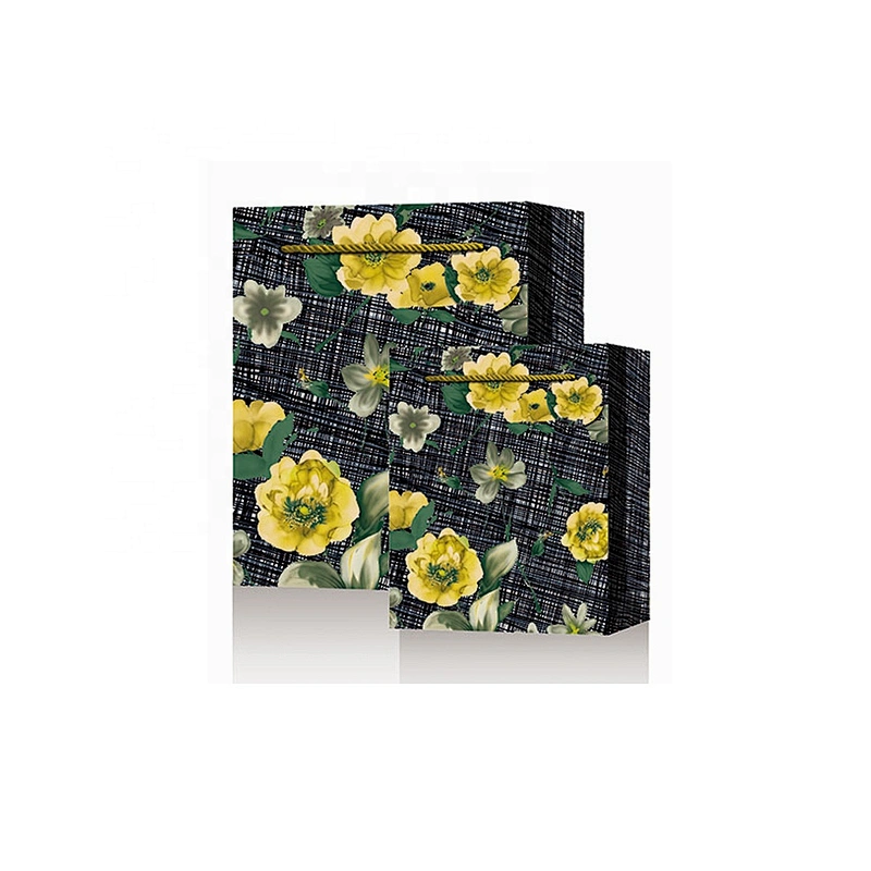Best sell wholesale gift packaging Bag hot selling Foreign flower pattern Packaging