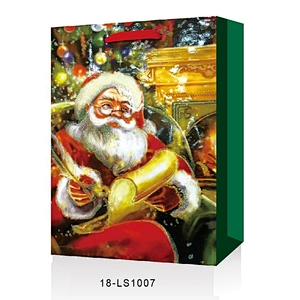 Best sell wholesale gift packaging Bag Good style Various Santa Claus patterns Packaging