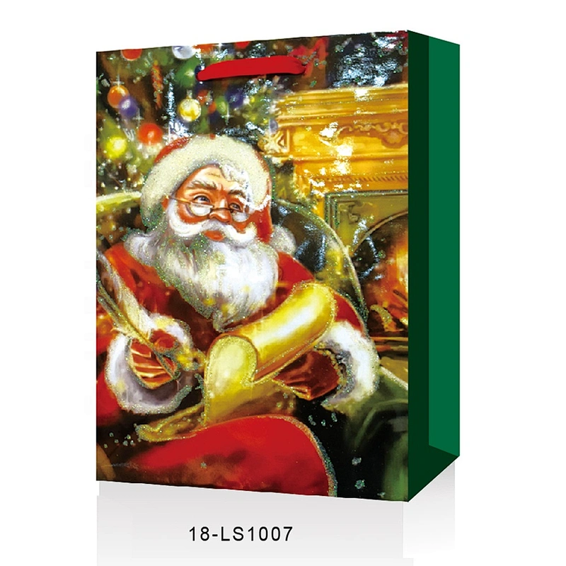 Best sell wholesale gift packaging Bag Good style Various Santa Claus patterns Packaging