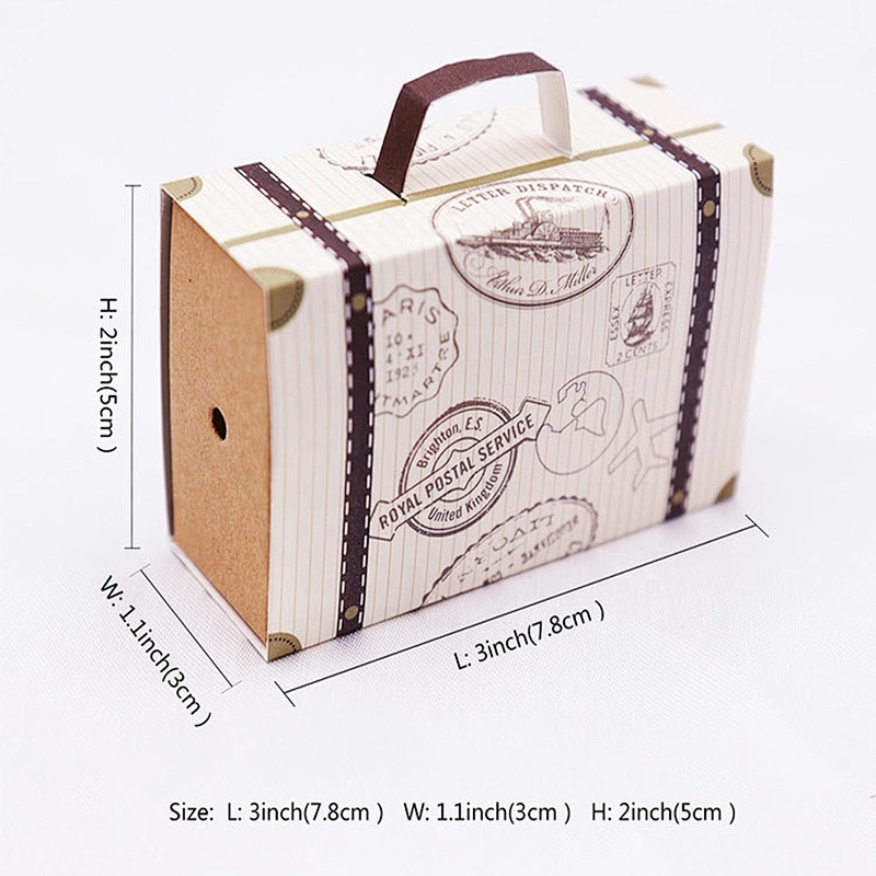 Hot sales foldable kraft paper box with hemp rope and lid for packaging sweets and gifts