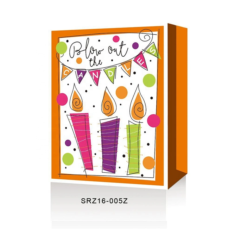 China factory Birthday gift bag Hot sale classic colorful paper Packaging