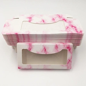 Hot sales clear window printing box for packing eyelash and other jewelry and gifts